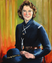HRH Princess Elizabeth in uniform of Sea Rangers, May 1944. Creators: Central Office of Information, Unknown.