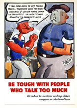'Be tough with people who talk too much. It's taboo to..., WWII poster, between 1939 and 1946. Creators: Central Office of Information, Unknown.