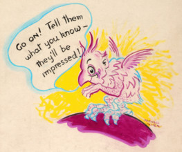 'The chatterbug will get you if you don't watch out! Careless..., WWII poster, between 1939 and 1946 Creators: Central Office of Information, Unknown.
