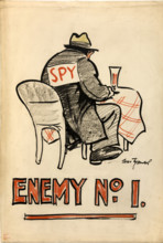 'Enemy No.1, World War II poster, 1939-1946. Creator: Central Office of Information.