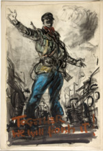 'Together we will finish it', World War II poster, between 1939 and 1946. Creators: Central Office of Information, Unknown.