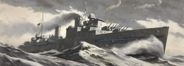 British Cruiser, 1944. Creators: Central Office of Information, Edward Osmond.