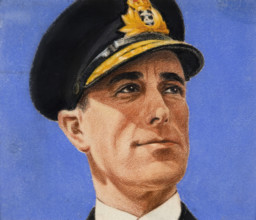 Admiral Lord Mountbatten,  c1943. Creators: William Timym, Central Office of Information.