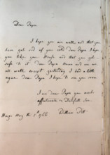 Letter from William Pitt,  between 1766 and 1770. Creator: William Pitt the Younger.