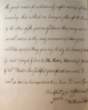 Letter from William Pitt,  between 1766 and 1770. Creator: William Pitt the Younger.