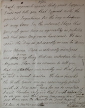 Letter from William Pitt, 1772. Creator: William Pitt the Younger.