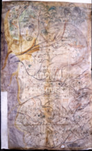 Manuscript map of Lancashire, drawn c1576-1590.  Creator: Unknown.