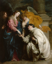 The Vision of the Blessed Hermann Joseph (The Mystical Engagement of the Blessed...1629-1630. Creator: Dyck, Sir Anthony van (1599-1641).