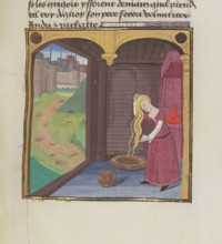 Miniature from Roman de Troie en prose (Français 254) , 1467. Creator: Anonymous master.