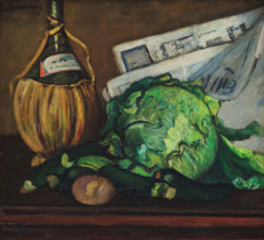 Still Life with Flask of Wine, c1930-1935. Creator: Marussig, Pietro (1879-1937).