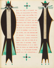 Illustration for "La légende de Saint Julien l'Hospitalier" by Gustave Flaubert, 1912. Creator: Souza-Cardoso, Amadeo de (1887-1918).