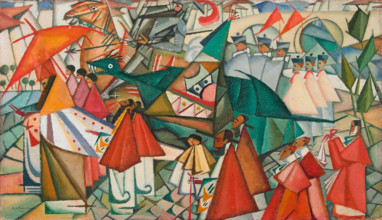 Corpus Christi Procession, 1913. Creator: Souza-Cardoso, Amadeo de (1887-1918).