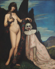 The Woman and the Puppet (La mujer y el pelele), 1909. Creator: Zárraga y Argüelles, Ángel (1886-1946).