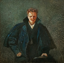 Portrait of August Strindberg, 1893. Creator: Krohg, Christian (1852-1925).