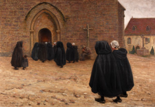 All Souls' Day in Fresselines, c1894. Creator: Maillaud, Fernand (1862-1948).