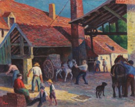 The Brickyard, 1908. Creator: Luce, Maximilien (1858-1941).
