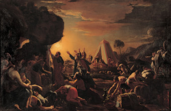 Moses Striking Water from the Rock, 1642. Creator: Perrier, François (1590-1650).