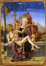 Pietà, c1460. Creator: Tura, Cosimo (before 1431-1495).
