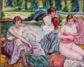 Women on the riverbank. Creator: Iturrino, Francisco (1864-1924).