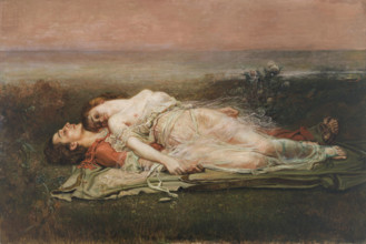 Tristan and Isolde (Death), 1910. Creator: Egusquiza y Barrena, Rogelio de (1845-1915).