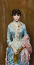 Portrait of Carmen Gaminde de Hurtado, 1881. Creator: Egusquiza y Barrena, Rogelio de (1845-1915).