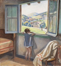 Girl at the Window, c1920. Creator: Arteta, Aurelio (1879-1940).