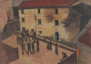Piazza Giustagnana. Creator: Viani, Lorenzo (1882-1936).