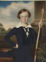 Portrait of Franz Joseph I of Austria, c1840. Creator: Daffinger, Moritz Michael (1790-1849).