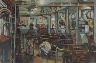 Naval dynamo room. Inside the Ship , 1940. Creator: Bucci, Anselmo (1887-1955).