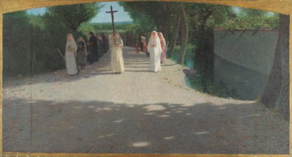 The procession, 1893-1895. Creator: Pellizza da Volpedo, Giuseppe (1868-1907).