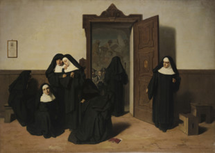 The suppression of the monastery, 1867. Creator: Mazza, Giuseppe (1817-1884).