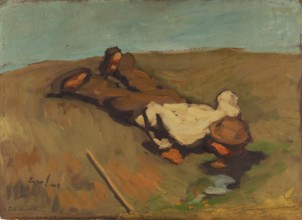 The Source, 1924. Creator: Egger-Lienz, Albin (1868-1926).