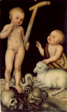 Christ and John the Baptist as Children, 1538-1540. Creator: Cranach, Lucas, the Elder (1472-1553).