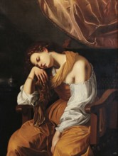Mary Magdalene as Melancholy, 1622-1625. Creator: Gentileschi, Artemisia (1598-1653).