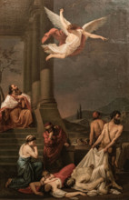 David chooses the plague, 1786. Creator: Daelli, Filippo (active End of 18th cen.).