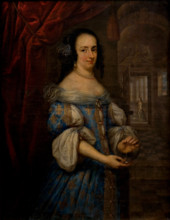Portrait of Isabella d'Este (1635-1666), Duchess of Parma, 1664-1666. Creator: Denys, Frans (c. 1610-1670).