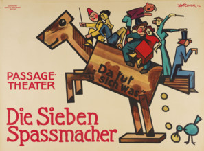 Passage-Theater. Die Sieben Spassmacher (Passage Theatre. The Seven Jesters), 1912. Creator: Steiner, Jo (1877-1935).