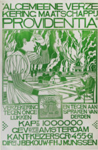 Algemeene Verzekering Maatschappij Providentia, c1900. Creator: Molkenboer, Theo (Theodorus) (1871-1920).