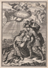Joan of Arc, or France Liberated, from: "La Pucelle ou La France delivrée" by Jean Chapelain, c1656. Creator: Bosse, Abraham (1602-1676).