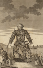 Wicker man, 1781. Creator: Anonymous.