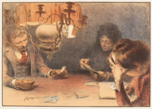 The Lamp, c1898. Creator: Guignet, Jean-Adrien (1816-1854).