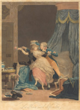 La Rose mal defendue (The Poorly Defended Rose), 1791. Creator: Debucourt, Philibert-Louis (1755-1832).