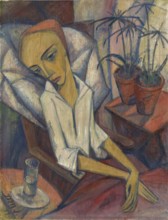 The Sick Girl, 1919. Creator: Maetzel-Johannsen, Dorothea (1886-1930).
