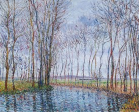 Les peupliers au bord de la rivière (Poplars by the river), 1899. Creator: Loiseau, Gustave (1865-1935).