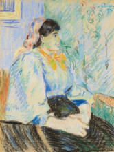 Jeune femme assise, 1895. Creator: Guillaumin, Jean-Baptiste Armand (1841-1927).