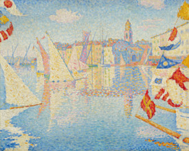 Saint-Tropez, port en fête, 1895. Creator: Signac, Paul (1863-1935).