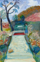 At Cuno Amiet, 1919. Creator: Werefkin, Marianne, von (1860-1938).