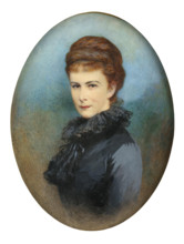 Portrait of Elisabeth of Bavaria, c1900. Creator: Komlósy, Irma (1850-1919).