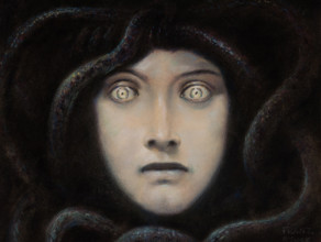Head of Medusa, c1892. Creator: Stuck, Franz, Ritter von (1863-1928).