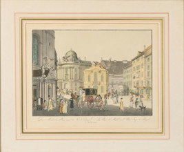 The Saint Michael Square in Vienna, Early 19th cen.. Creator: Postl, Karel (1769-1818).